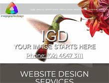 Tablet Screenshot of imagegraphicdesign.com.au